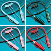 Auriculares Bluetooth binaurales deportivos inalámbricos para colgar en el cuello con batería de larga duración